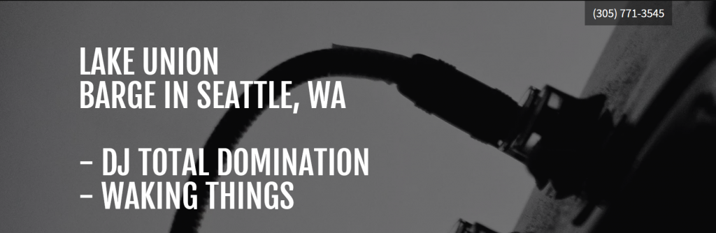 DJ Total Domination, Waking Things, Live Music, Live Event, Seattle Music, Seattle, Barge Festival, Independent Music,