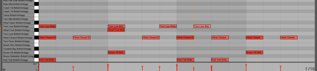 05. Basic pattern with velocity variations